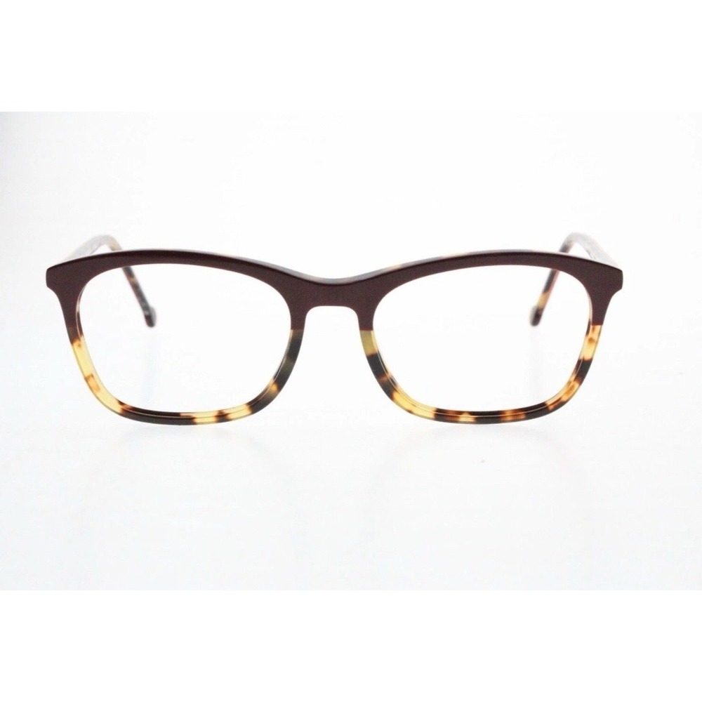 L.A. EYEWORKS TWIN PEAKS 707 ONE PAIR RED TORTOISE SPLIT ITALY 49/19-143 MM